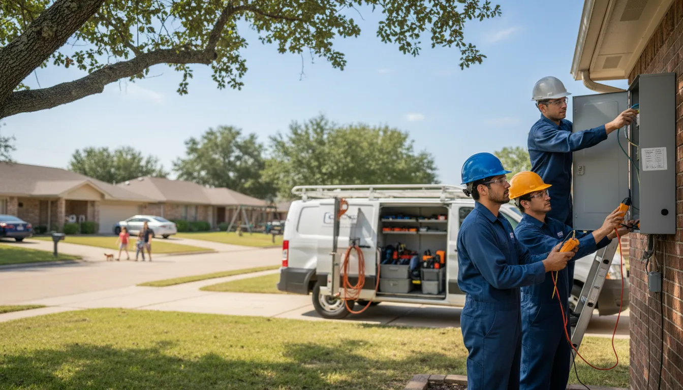 Certified electrician providing emergency electrical services in Durand, WI